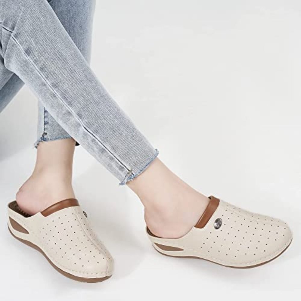 Women's Clogs with Arch Support Comfortable Slip on Mules Sneakers Shoes